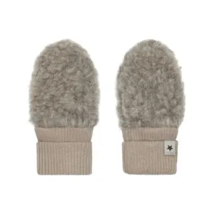 HUTTEliHUT Mittens Wool Teddy - Camel Melange