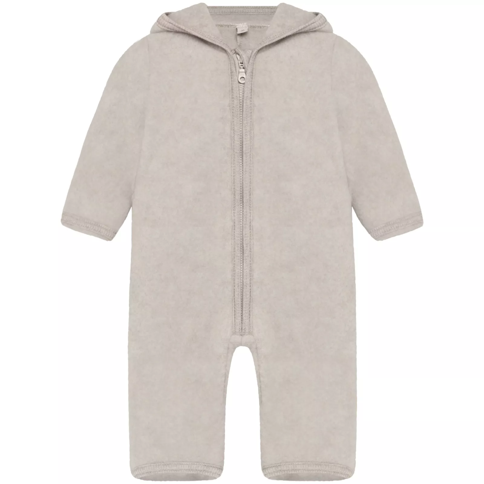 HUTTEliHUT Pram Suit Ears Wool Fleece - Camel Melange