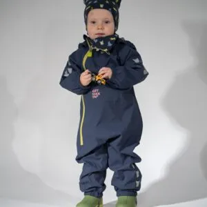 Kattnakken vinddress baby - marine