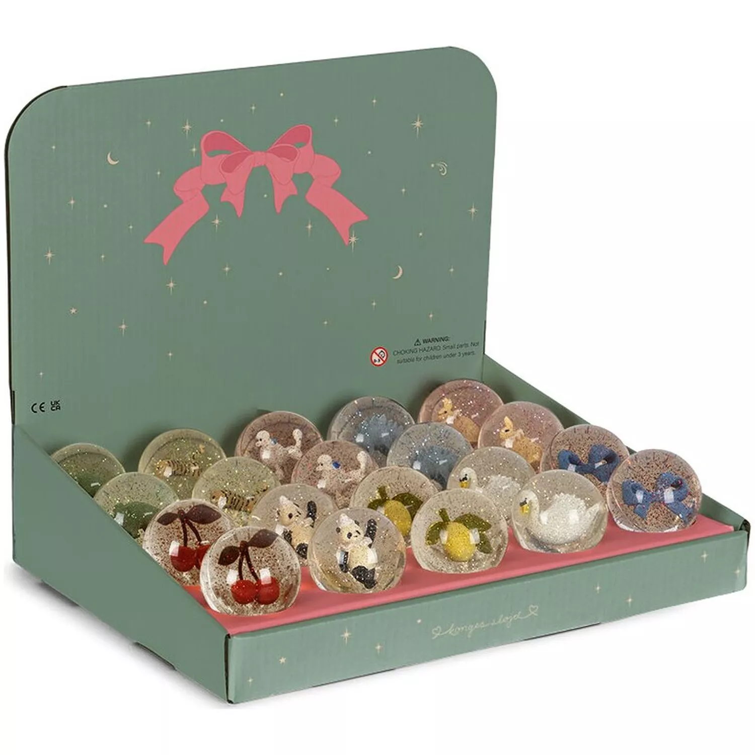 Konges Sløjd Bouncing Balls Display 20 Pcs - Multi