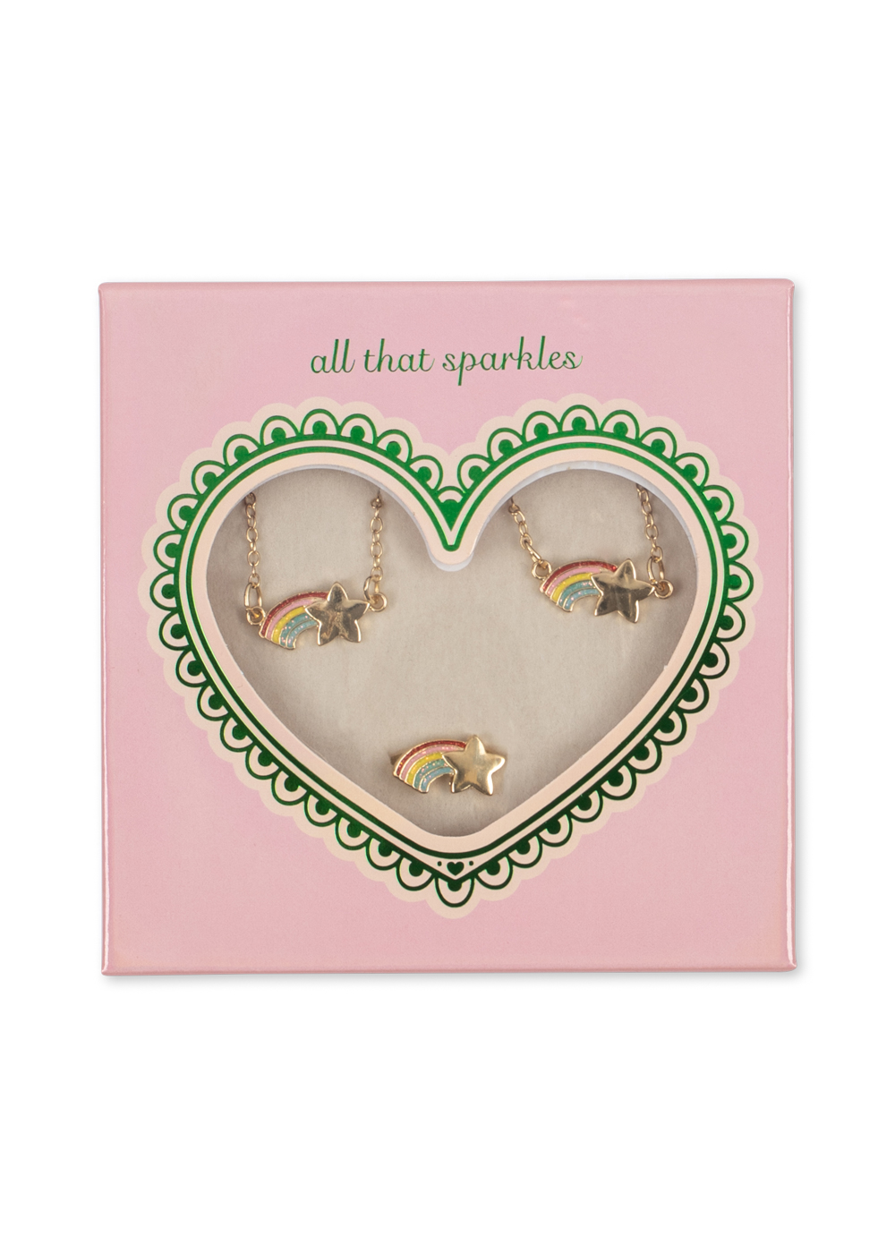 Konges Sløjd Rainbow Star Jewelry Set - Gold