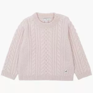 Livly Morgan Cashmere Crewneck - light mauve