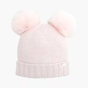 Livly Cashmere Pom Pom Beanie - pink
