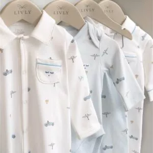 Livly Cars Remi Footie - white