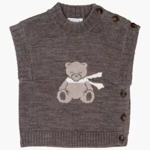 Livly Teddy Knitted Vest - brown