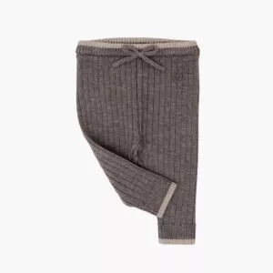 Livly Knitted Rib Pants - brown