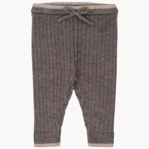Livly Knitted Rib Pants - brown