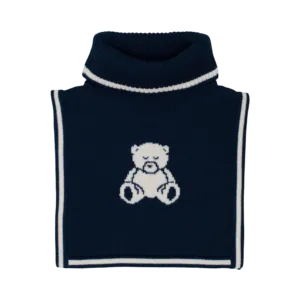 Livly Teddy Merino Pullover Scarf - navy