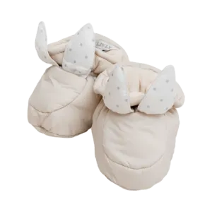 Livly Puffer Bunny Footies - beige