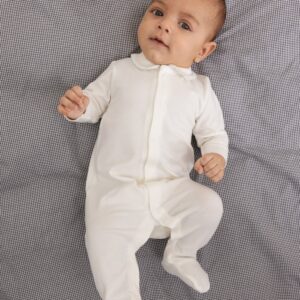 MarMar Ruggi newborn jumpsuit modal - light blue picot