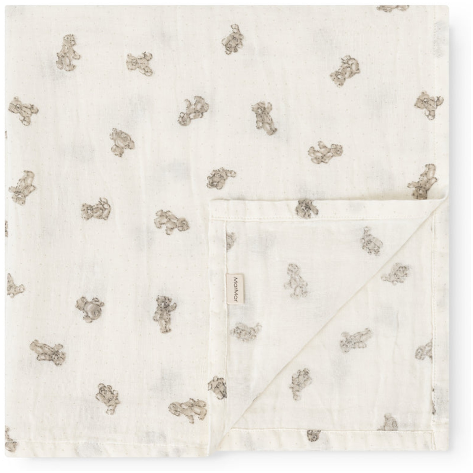 MarMar Ada (2-pack) bonded muslin print - teddybears