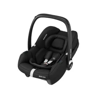 Maxi-Cosi CabrioFix i-Size i Essential Black, sett skrått fra venstre