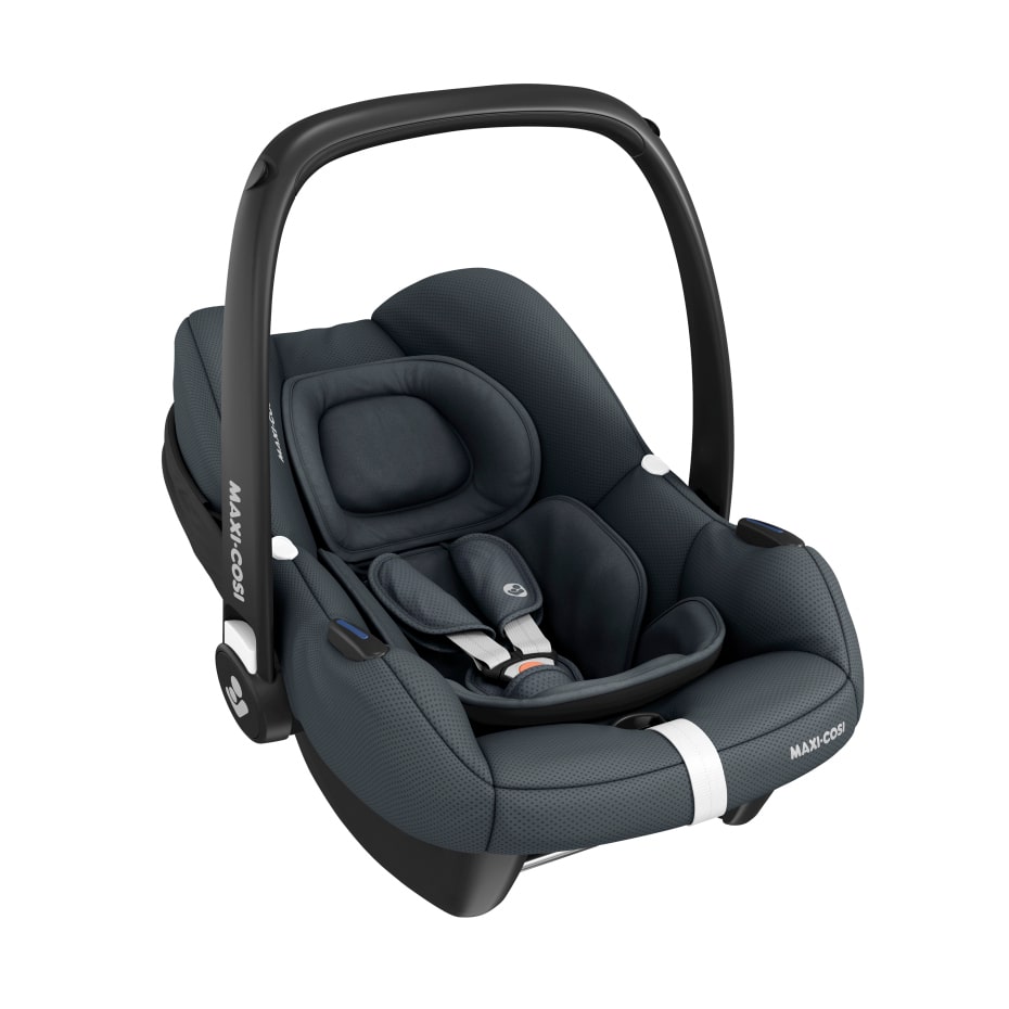 Maxi-Cosi CabrioFix i-Size i Essential Graphite, sett skrått fra høyre