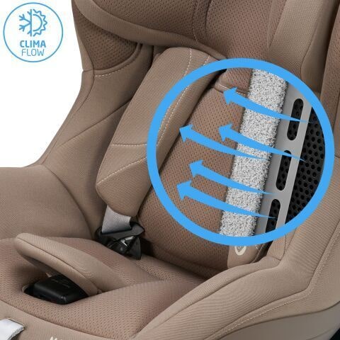 Maxi-Cosi Mica 360 Plus i Authentic Truffle, ClimaFlow-ventilasjon