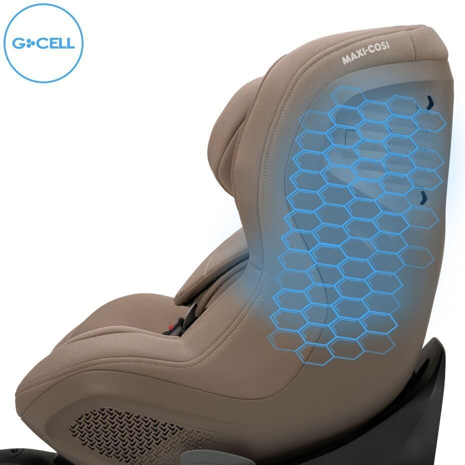 Maxi-Cosi Mica 360 Plus i Authentic Truffle, G-CELL sidekollisjonsbeskyttelse
