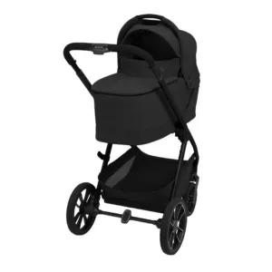 Maxi-Cosi Oxford+ duovogn i Onyx Black med liggedel, sett skrått forfra