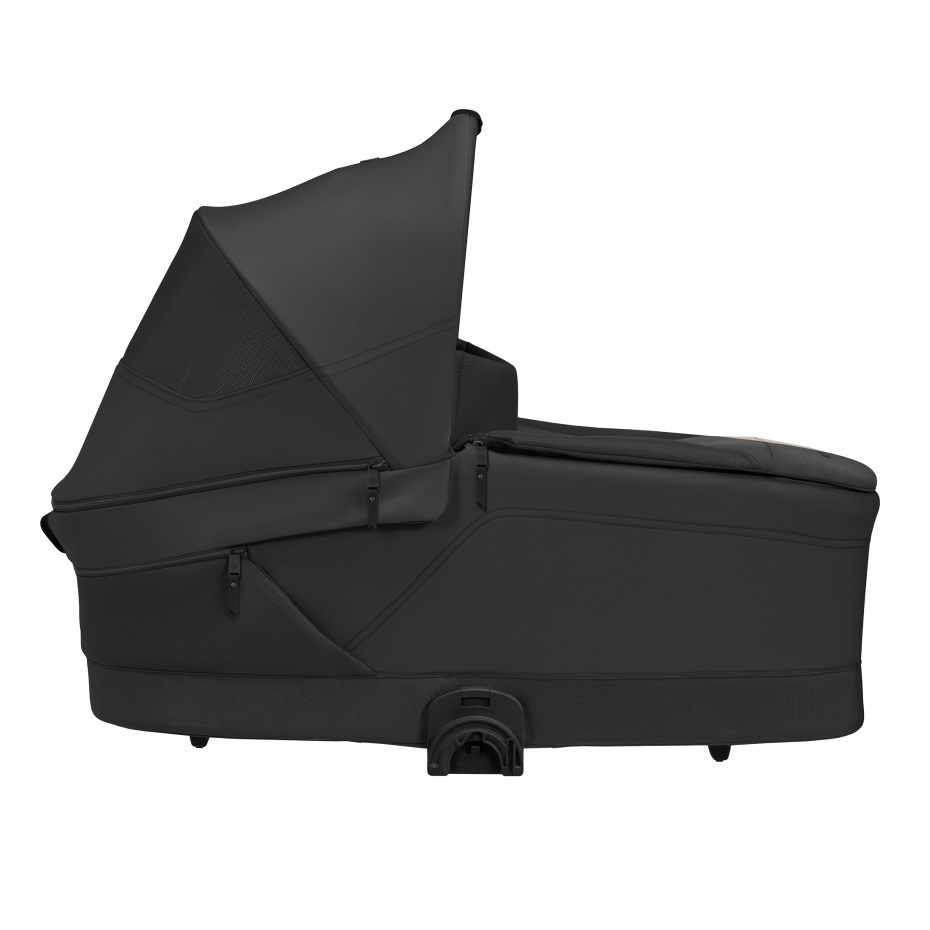 Liggedelen Oxford Carrycot i Onyx Black sett fra siden