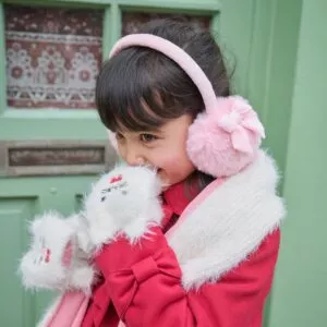 Alternative view of Rockahula Pretty in Pink Bow Earmuffs - STRAKS PÅ LAGER