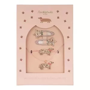 Rockahula Sausage Dog Hair & Jewellery Set