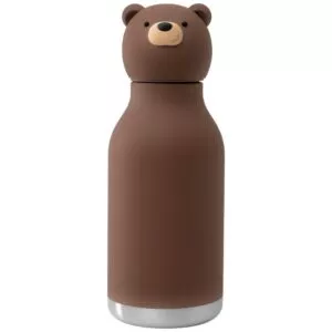 bestie water bottle - brown bear