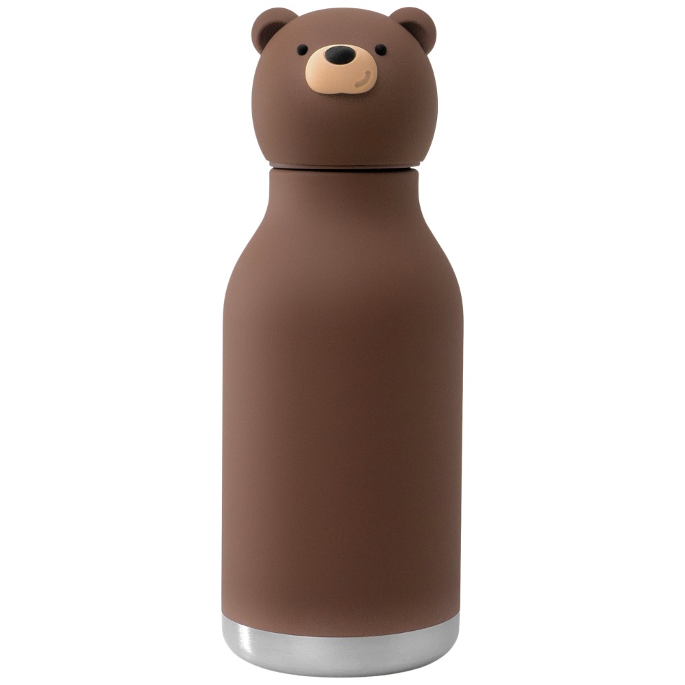 bestie water bottle - brown bear