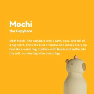 bestie water bottle - capybara