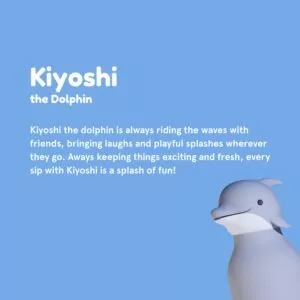 bestie water bottle - dolphin