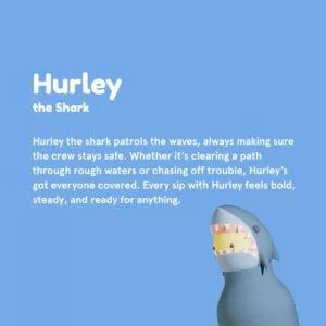 bestie water bottle - shark