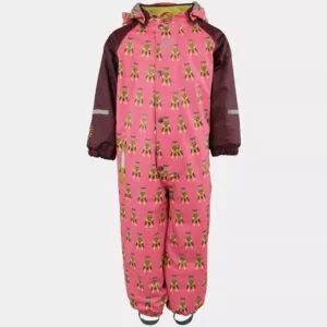 Kattnakken vinterregndress Slaps Superhelt - superrosa