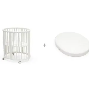 Stokke Sleepi V3 Mini White + madrass – pakke