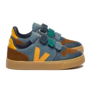 VEJA velcro sneakers V-10 leather - california ouro natural