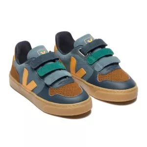 VEJA velcro sneakers V-10 leather - california ouro natural