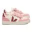 VEJA velcro sneakers V-10 leather – pure marsala mary